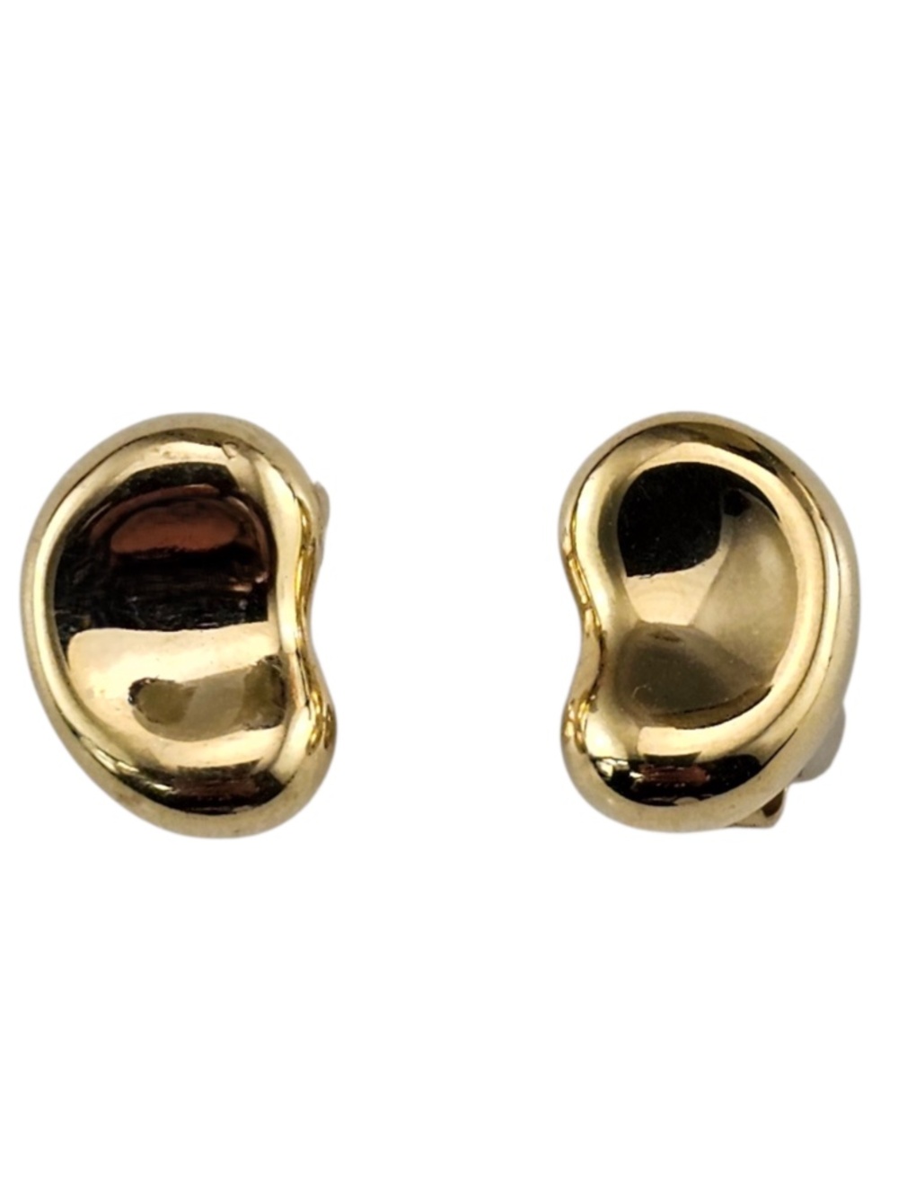 Tiffany & Co. Elsa Peretti 18K Yellow Gold Bean Stud Earrings #24511